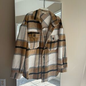 Altar’d State Plaid Shacket, Size S